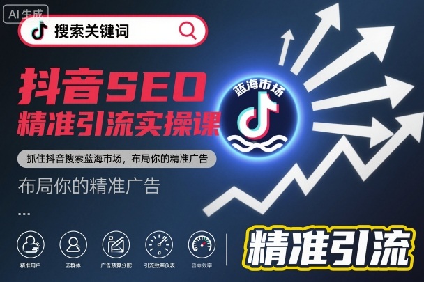 抖音SEO精准引流实操课，抓住抖音搜索蓝海市场，布局你的精准广告-邪修侠 - 演示