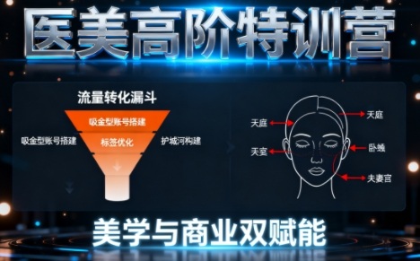 0-1000W医美高阶特训营课程，美学与商业双赋能-网亿资源平台
