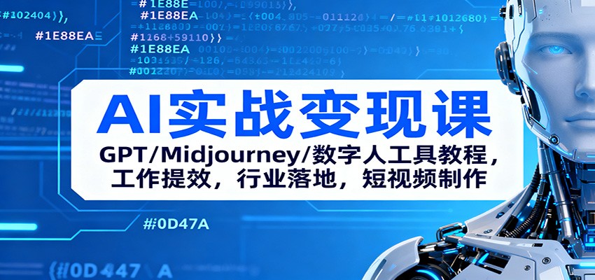 AI实战变现课:GPT/Midjourney/数字人工具教程,工作提效,行业落地,短视频制作-邪修侠 - 演示