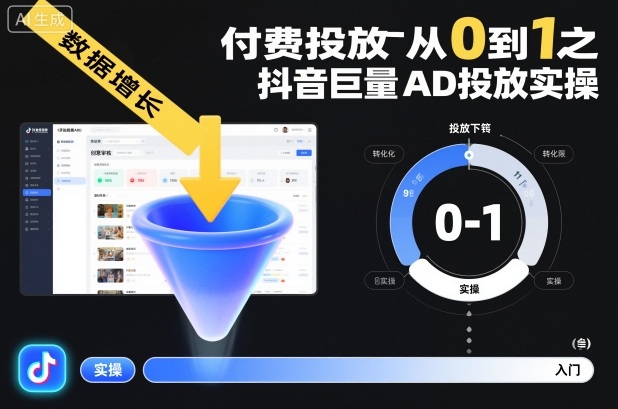 付费投放从0到1之抖音巨量AD投放实操-邪修侠