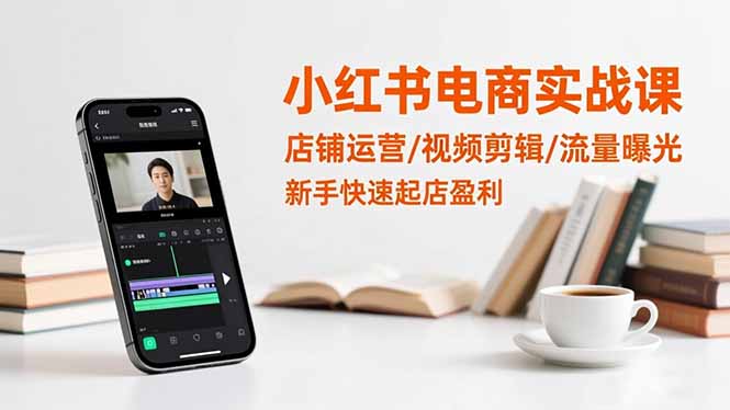 小红书电商实战课：店铺运营/视频剪辑/流量曝光，新手快速起店盈利-邪修侠 - 演示