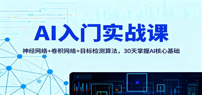 AI入门实战课：神经网络+卷积网络+目标检测算法，30天掌握AI核心基础-邪修侠 - 演示