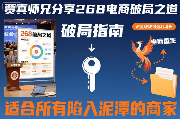 贾真师兄分享268电商破局之道-适合所有陷入泥潭的商家-邪修侠 - 演示