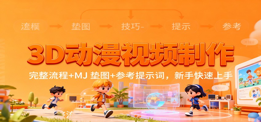 3D动漫视频制作，完整流程+MJ 垫图+参考提示词，新手快速上手-邪修侠 - 演示