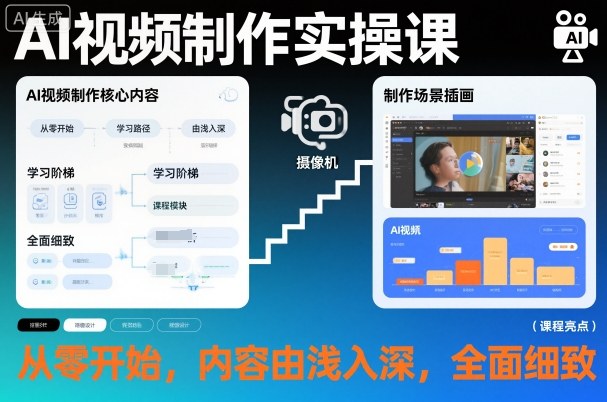 AI视频制作实操课，从零开始，内容由浅入深，全面细致-邪修侠 - 演示