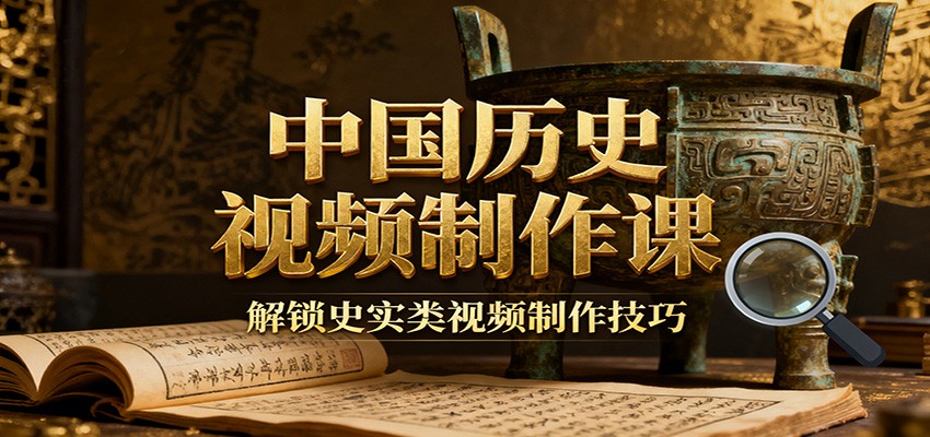 中国历史视频制作课：疆域地图集+参考文案+练习素材，解锁史实类视频制作技巧-网亿资源平台