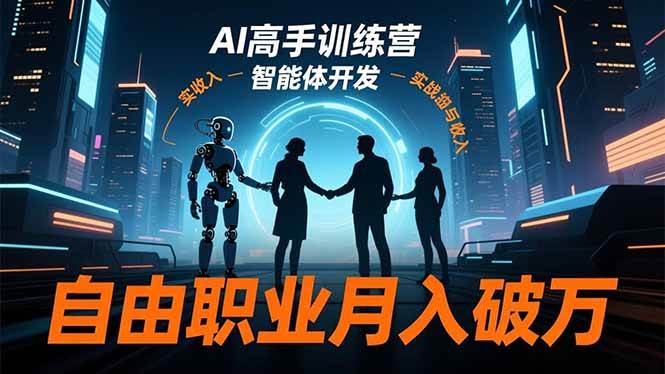 （16602期）AI高手训练营3.0，ChatGPT，Midjourney，智能体开发，自由职业月入破万-网亿资源平台