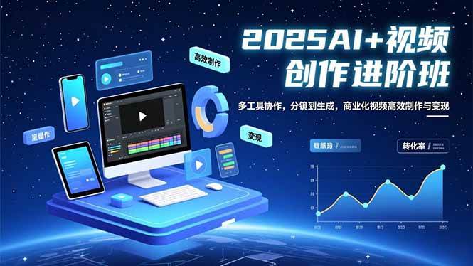 （16622期）AI+视频创作进阶班：多工具协作，分镜到生成，商业化视频高效制作与变现-网亿资源平台