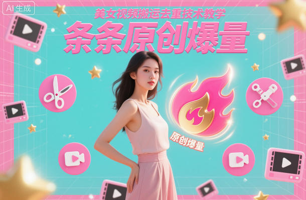 美女视频搬运去重技术教学,条条原创爆量-邪修侠 - 演示