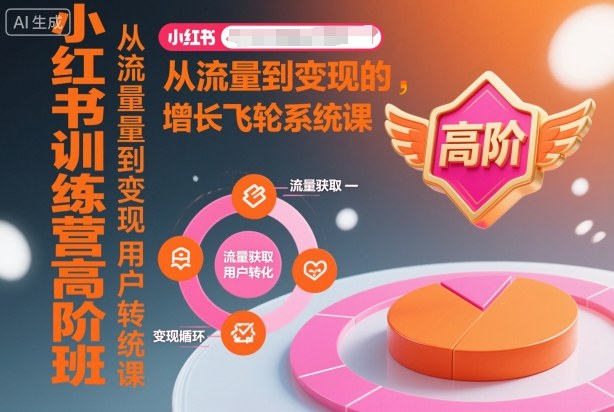 小红书训练营高阶班,从流量到变现的增长飞轮系统课-邪修侠 - 演示