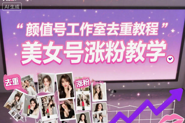 颜值号工作室去重教程，美女号涨粉教学-网亿资源平台