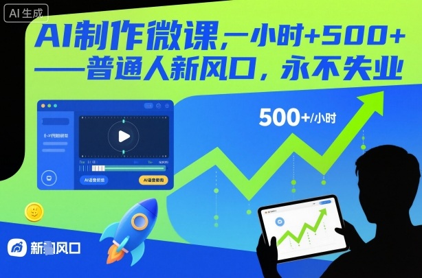AI制作微课,一小时5张+,普通人新风口,永不失业-邪修侠 - 演示