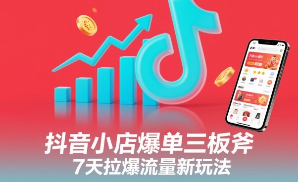 抖音小店爆单三板斧，7天拉爆流量新玩法-邪修侠 - 演示