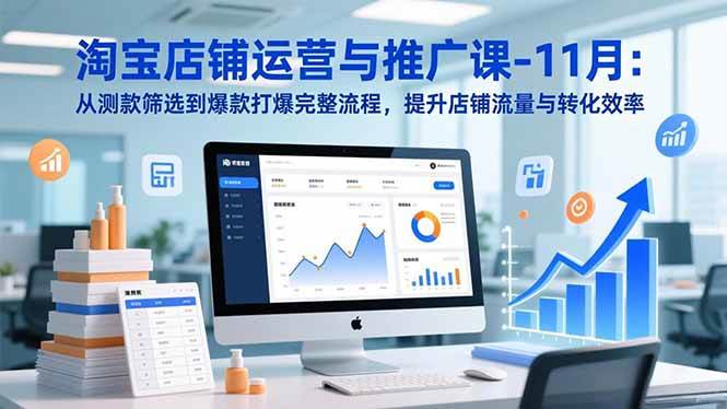 （16714期）淘宝店铺运营与推广课-11月：从测款筛选到爆款打爆完整流程，提升店铺流量与转化效率-网亿资源平台