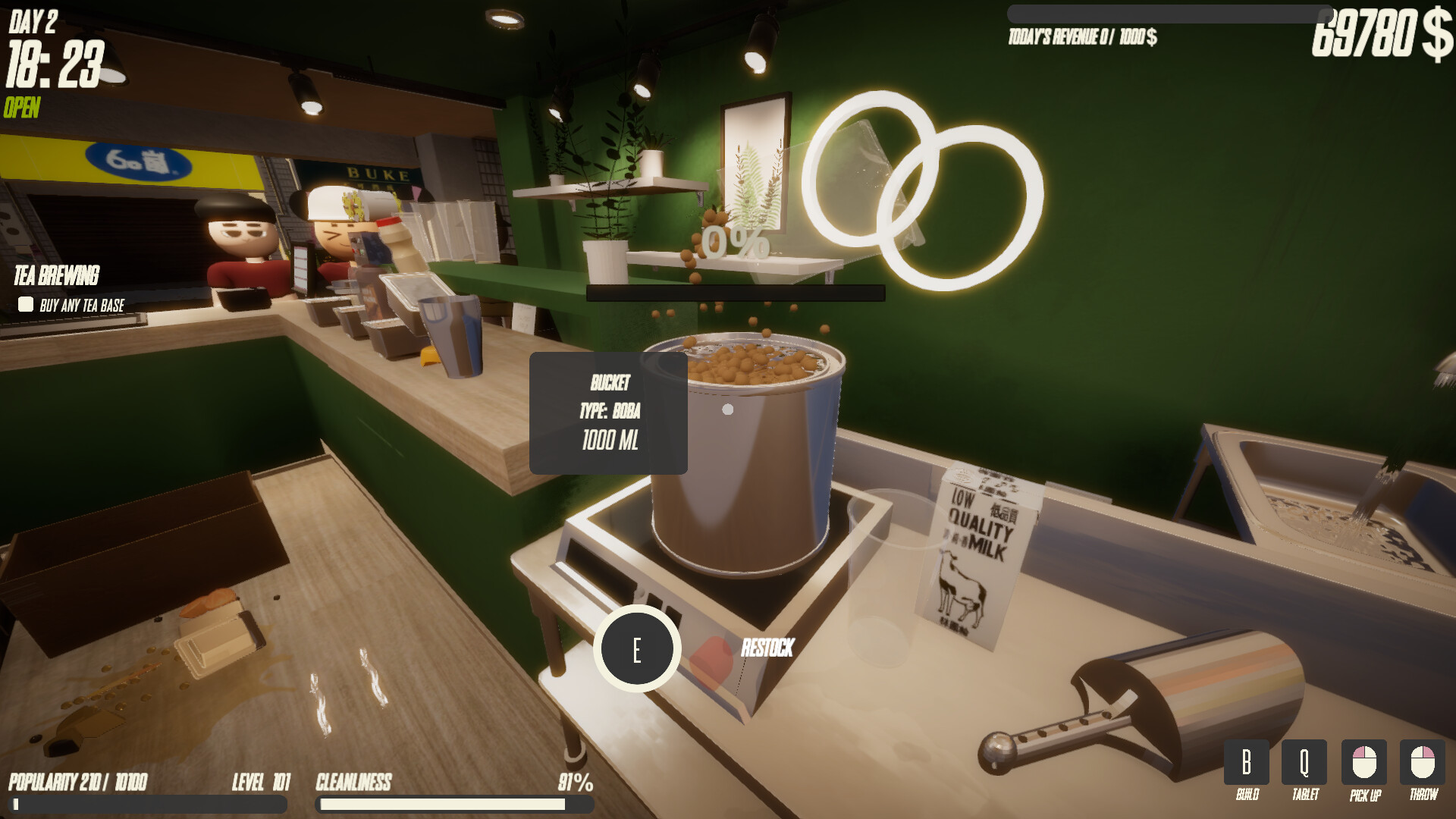奶茶店模拟器/Boba Tea Shop Simulator 奶茶店模拟器/Boba Tea Shop Simulator