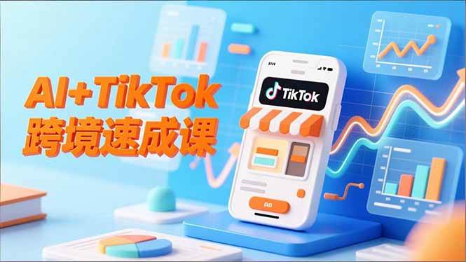 （16745期）AI+TikTok跨境速成课，智能翻译、店铺定位、流程拆解，7天高效上线运营-网亿资源平台