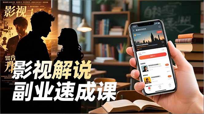 （16740期）Tk影视解说副业速成课，软件安装、全流程实操、爆款预设，新手两周变现-网亿资源平台