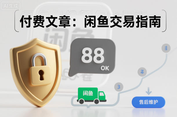 付费文章：闲鱼交易指南，怎么才能降低被坑被马扁的概率-邪修侠 - 演示
