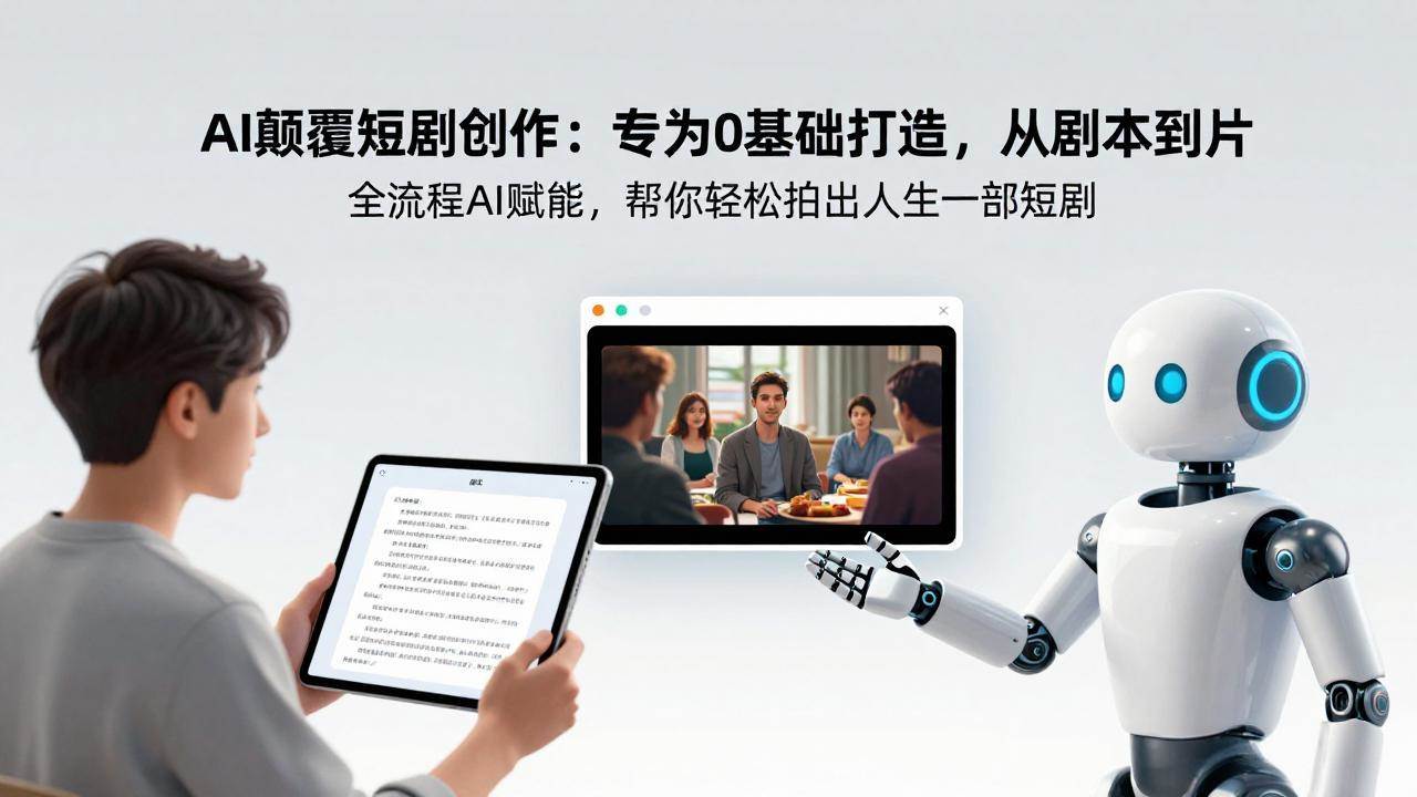 （17564期）AI颠覆短剧创作：专为0基础打造，从剧本到成片全流程AI赋能，帮你轻松拍出人生第一部短剧-网亿资源平台