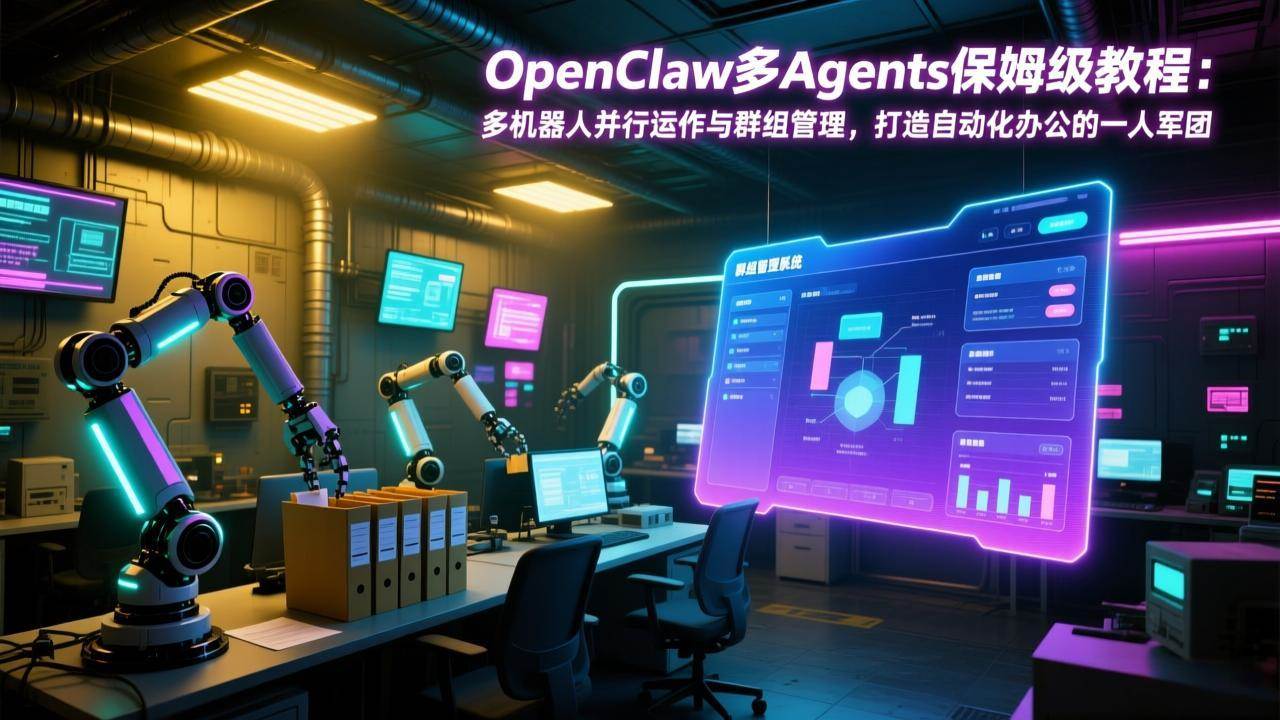 （17563期）OpenClaw多Agents保姆级教程：多机器人并行运作与群组管理，打造自动化办公的一人军团-网亿资源平台