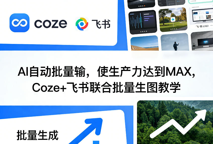AI自动批量输，使生产力达到MAX，Coze+飞书联合批量生图教学-极栈网络