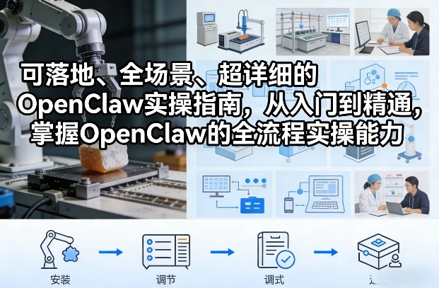 可落地、全场景、超详细的OpenClaw实操指南，从入门到精通，掌握OpenClaw的全流程实操能力-皓哥创业笔记