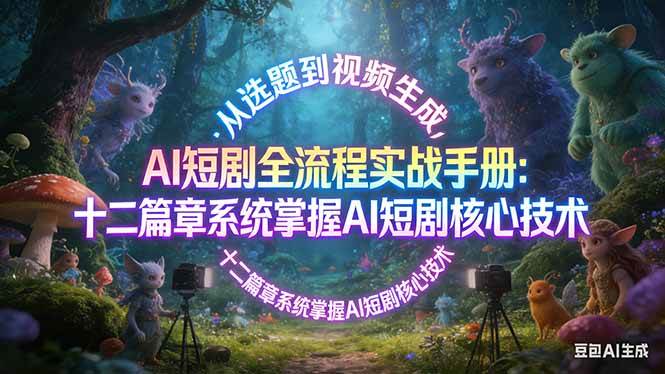 (17620期)AI 短剧全流程实战手册:从选题到视频生成,十二篇章系统掌握 AI 短剧核心技术-皓哥创业笔记