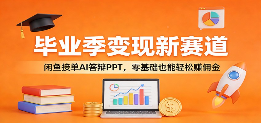 毕业季变现新赛道：闲鱼接单AI答辩PPT，零基础也能轻松赚佣金-怪兽网创俱乐部