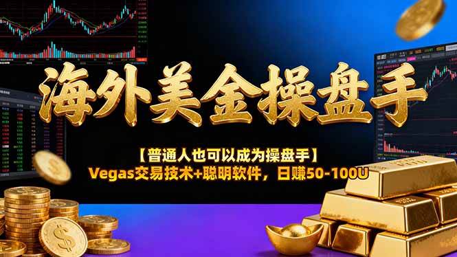 （17658期）海外美金操盘手技术【普通人操盘手手册】Vegas交易技术+聪明软件，日赚50-100U-皓哥创业笔记