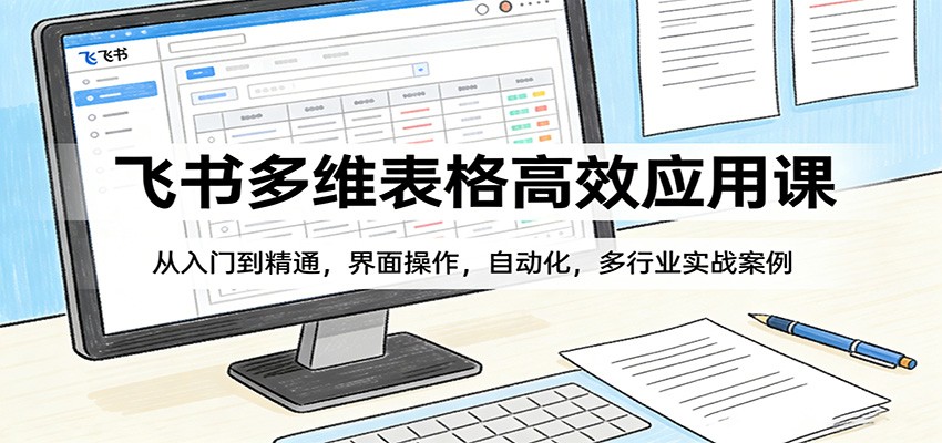 飞书多维表格高效应用课：从入门到精通，界面操作，自动化，多行业实战案例-皓哥创业笔记