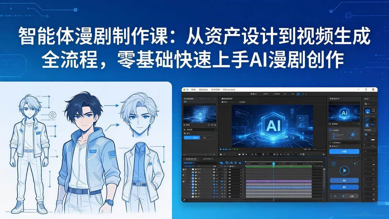 （17709期）智能体漫剧制作课：从资产设计到视频生成全流程，零基础快速上手AI漫剧创作-皓哥创业笔记