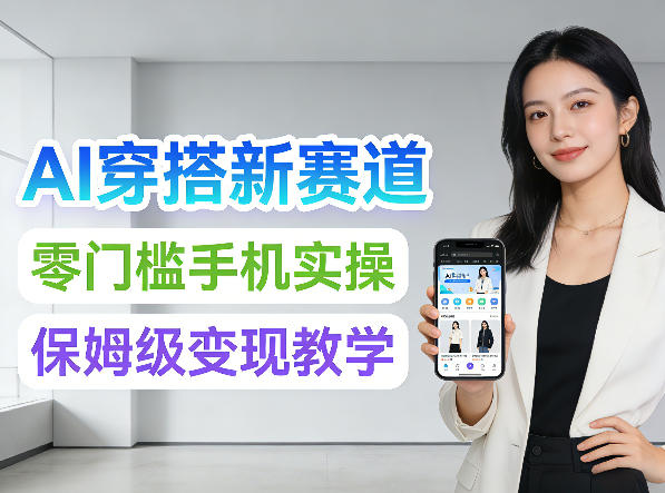 2026年AI穿搭新赛道，零门槛手机实操，保姆级变现教学-小白项目网