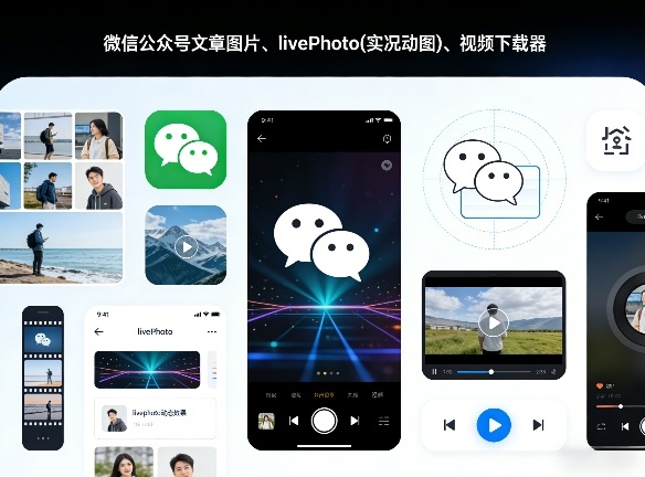 微信公众号文章图片、livePhoto(实况动图)、视频下载器-副业资源网