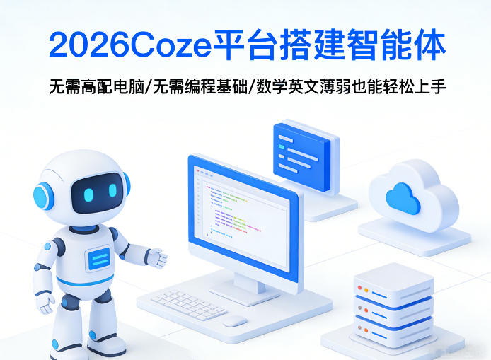 2026Coze平台搭建智能体，无需高配电脑、无需编程基础，哪怕数学和英文薄弱也能轻松上手-怪兽网创俱乐部