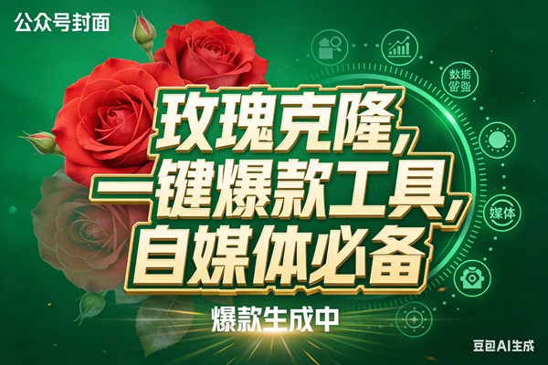 （17813期）玫瑰克隆，ai鲁大魔工具，自媒体必备神器，一键爆款，详细教程。-优优云网创