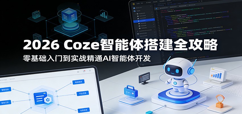 2026 Coze智能体搭建全攻略：零基础入门到实战精通AI智能体开发-极栈网络