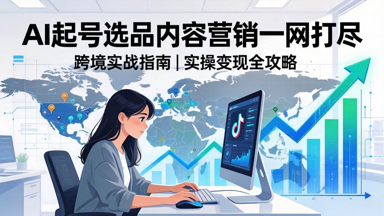 (17824期)2026 TikTok 跨境AI实操:从零基础到变现全流程,AI起号选品内容营销一网打尽-皓哥创业笔记
