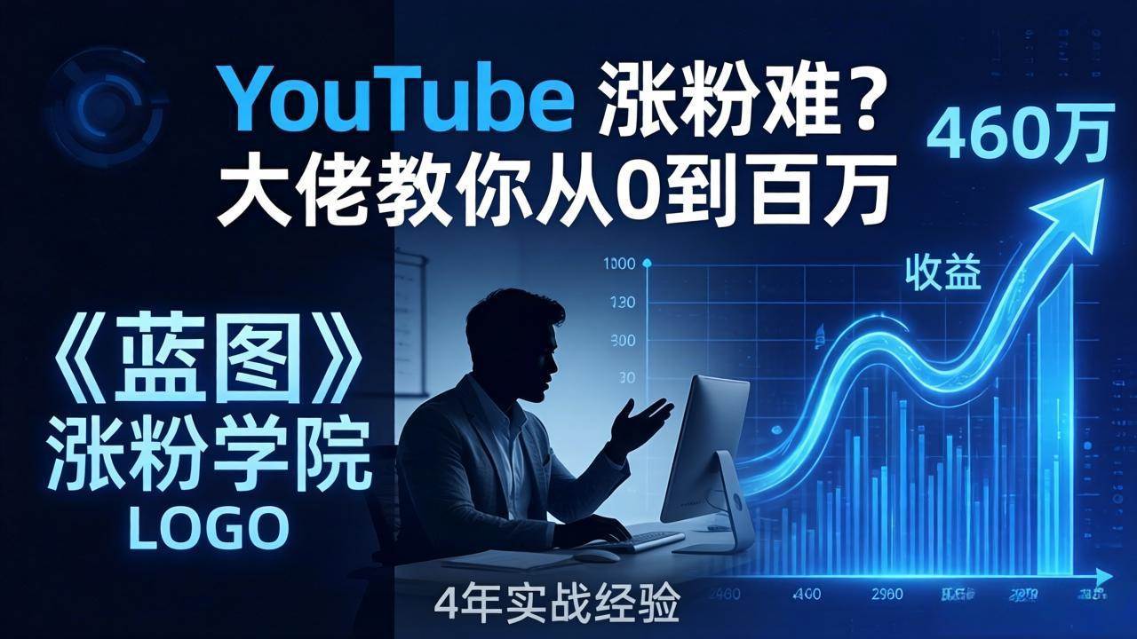 （17836期）YouTube 涨粉难？《蓝图涨粉学院》：4 年赚 460 万的大佬教策略，从0到百万有路径！-皓哥创业笔记