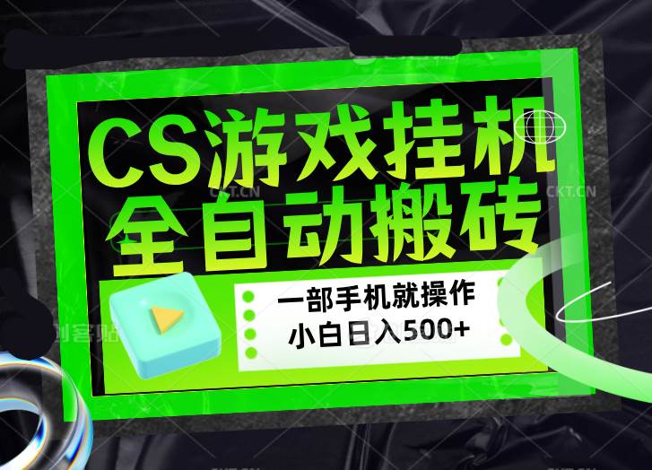 （17876期）CSGO游戏挂机捡漏搬砖，超稳定的项目，带领1000+小白实现日入500+，数据可视频验证-小白项目网
