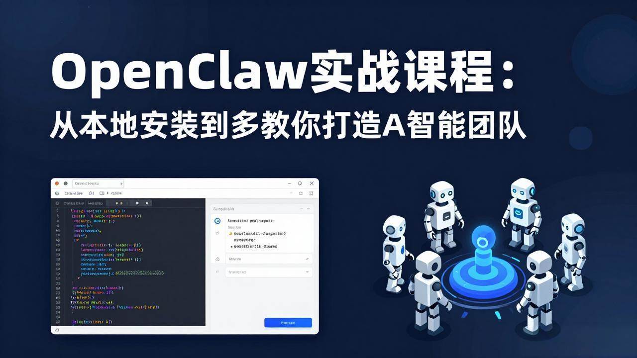 （17883期）OpenClaw实战课程：从本地安装到多Agent协同，手把手教你打造AI智能团队-优优云网创