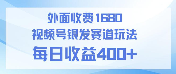 视频号银发赛道玩法，ai上手简单，新手小白可做，日收益4张+【附带教程】-小白项目网