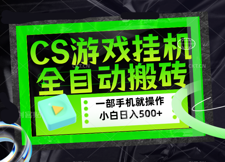 CSGO游戏挂机捡漏搬砖，超稳定的项目，带领1000+小白实现日入500+，数据可视频验证-小白项目网