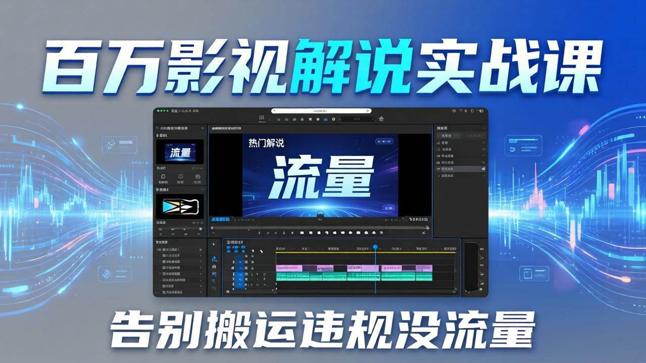 (17877期)百万影视解说实战课:告别搬运违规没流量,AI文案+配音+剪映,做出能上热门的解说视频-邪修侠