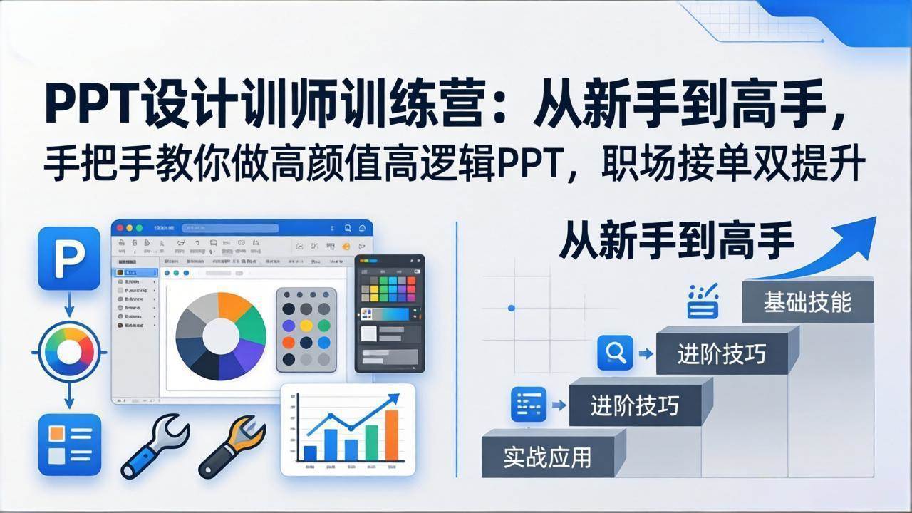 （17886期）PPT设计训师训练营：从新手到高手，手把手教你做高颜值高逻辑PPT，职场接单双提升-皓哥创业笔记