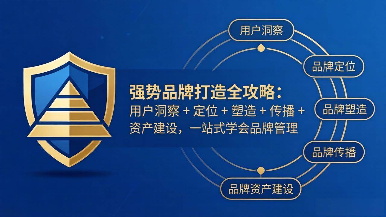（17889期）强势品牌打造全攻略：用户洞察 + 定位 + 塑造 + 传播 + 资产建设，一站式学会品牌管理-邪修侠 - 演示