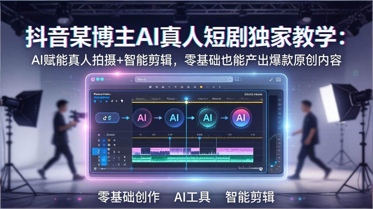 （17942期）抖音某博主AI真人短剧独家教学：AI赋能真人拍摄+智能剪辑，零基础也能产出爆款原创内-邪修侠 - 演示