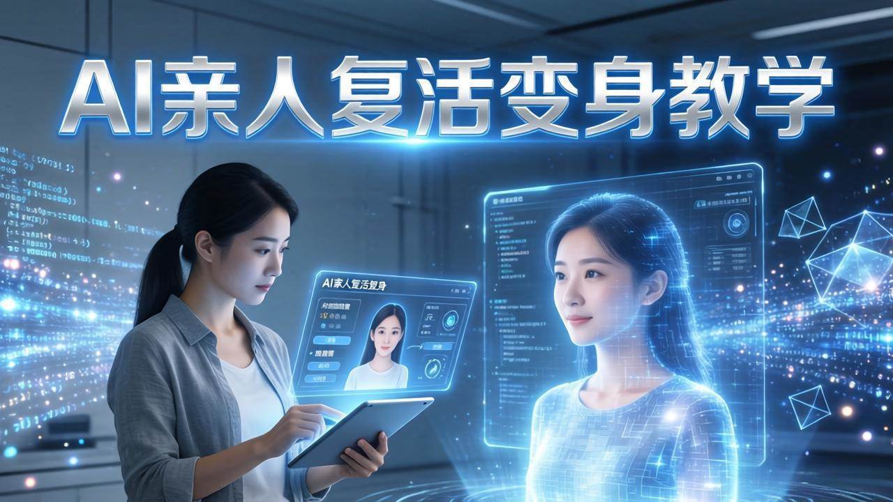 （17940期）AI亲人复活变身教学，最近超级火爆的项目，涨粉超级快，私域引流代做服务，收徒等-邪修侠 - 演示