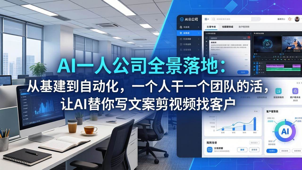 （17939期）AI一人公司全景落地：从基建到自动化，一个人干一个团队的活，让AI替你写文案剪视频找客户-邪修侠 - 演示