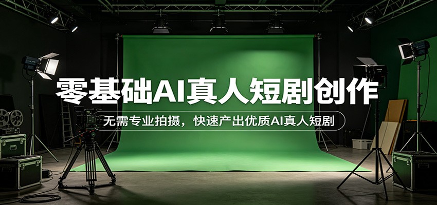 零基础AI真人短剧创作：无需专业拍摄，快速产出优质AI真人短剧-极栈网络