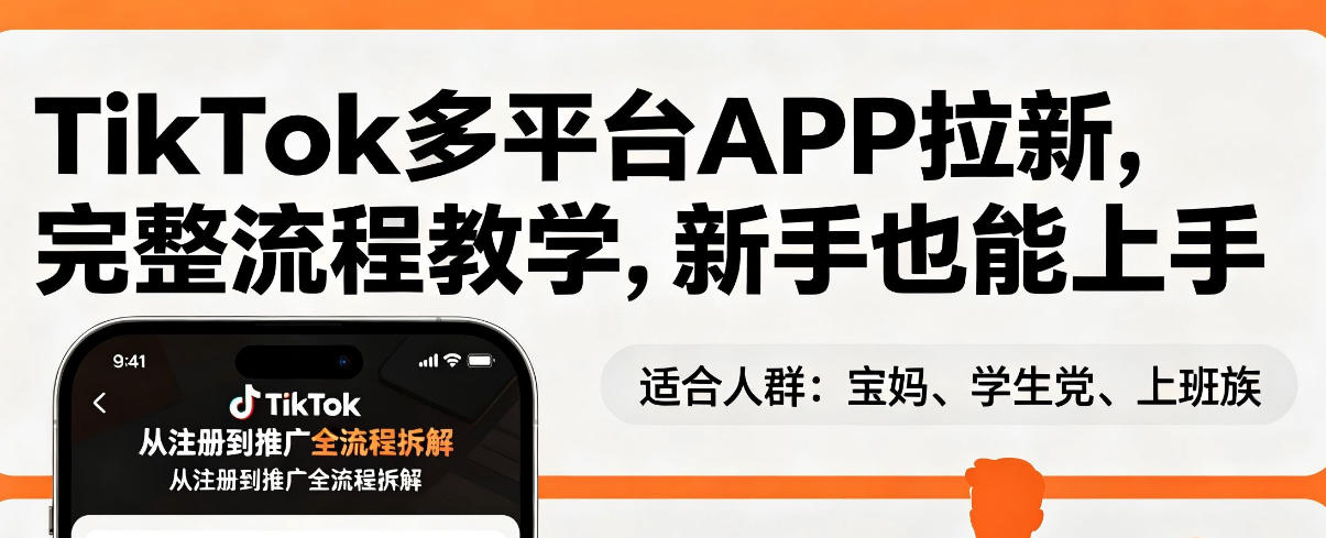 TikTok多平台APP拉新，完整流程教学，新手也能上手，轻松出海搞美金-小小石博客